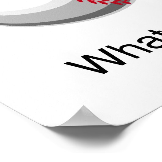 Baseball What Else T-shirts en cadeautjes Poster (Hoek)