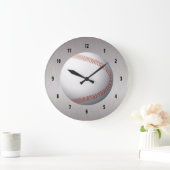 Baseball White en Red Design Grote Klok (Huis)