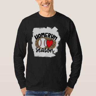 Baseball Womens Leopard Pattern Baseball Girl 1 T-shirt