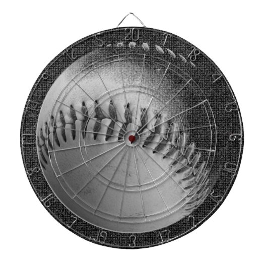 Baseball (zwart-wit) l dartbord (Voorkant)