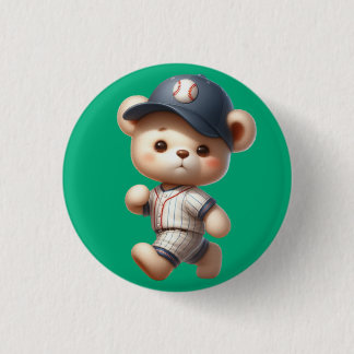 Baseballberen 1 ronde button 3,2 cm