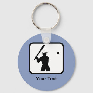 Baseballer-Logo Sleutelhanger