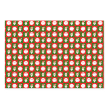 Baseballetjes en kerstmis, rood en groen