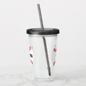 Baseballetjes Sport Acrylknollen Acryl Drinkbeker (Links)