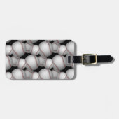 Baseballetpatroon Bagagelabel (Voorkant horizontaal)