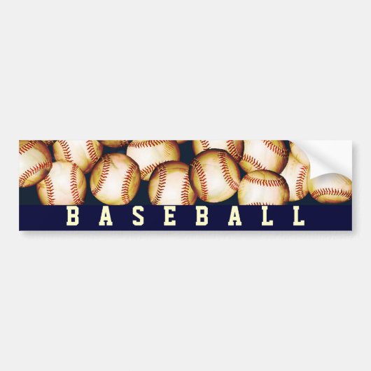 BASEBALLS BUMPERSTICKER (Voorkant)