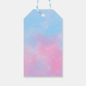 Baseballs en Bogen Dank u Gift Labels Cadeaulabel (Achterkant)