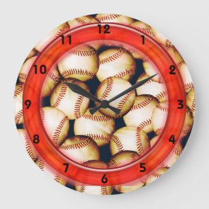 BASEBALLS-klok Grote Klok