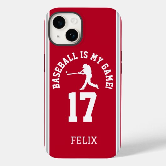 Baseballspeler Jersey Nummer Stijl Case-Mate iPhone Case (Achterkant)