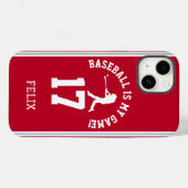 Baseballspeler Jersey Nummer Stijl Case-Mate iPhone Case (Achterkant (horizontaal))