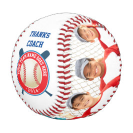 Baseballteam Dank u wel coach of aangepaste tekst