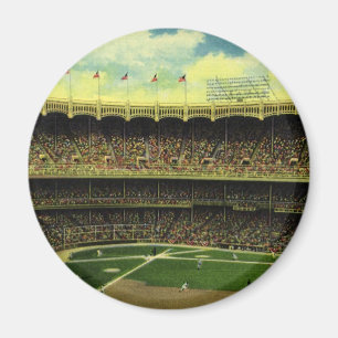 Basebalstadion sport met gewassen Magneet