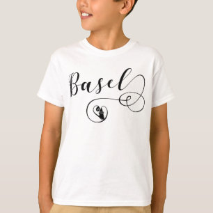 Basel Flag Heart, Zwitserland T-shirt