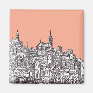 Basel stad in het noordwesten van Zwitserland Magneet