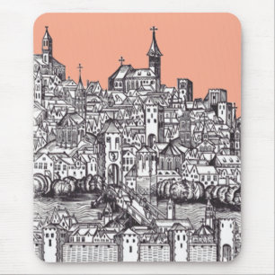 Basel stad in het noordwesten van Zwitserland Muismat