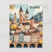 Basel Zwitserland Reizen Briefkaart (Voorkant)