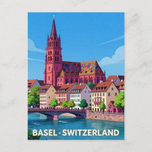 Basel Zwitserland Reizen Historische Monumenten Briefkaart