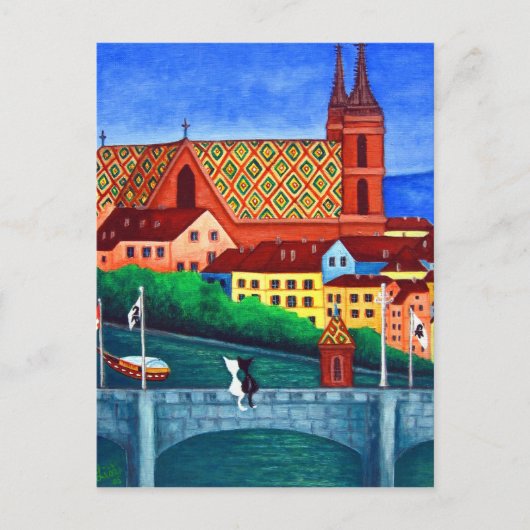 Basel, Zwitserland Uitzicht Post Kaart (Voorkant)
