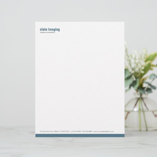 Baseline Panel Slate Letterhead Briefhoofd (Staand voorkant)