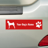 Basenji バ ン ジ ー bumpersticker (Op auto)