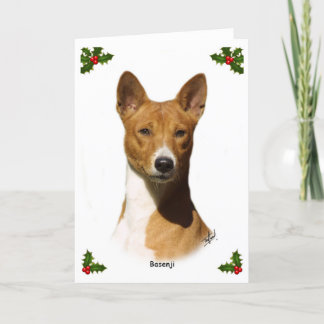 Basenji 9L034D-09 Feestdagen Kaart