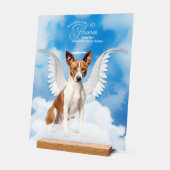 Basenji Angel Chien Nom animal de compagnie Memori (Angle)