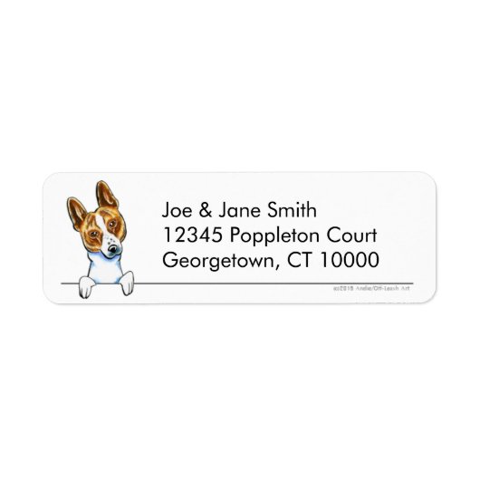 Basenji Clean en Simple Etiket (Voorkant)