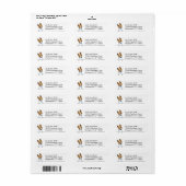 Basenji Clean en Simple Etiket (Full Sheet)