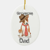 Basenji Dad Ceramic Ornament (Voorkant)