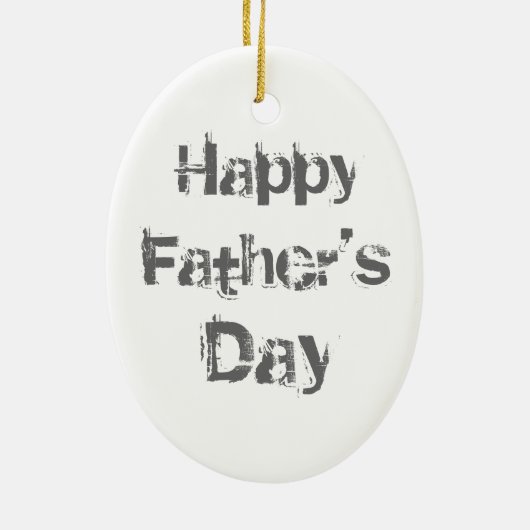 Basenji Dad Ceramic Ornament (Achterkant)