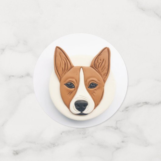 Basenji Dog 3D geïnspireerd Confetti (Kleine voorkant)