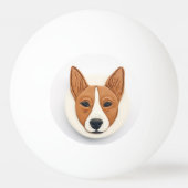 Basenji Dog 3D geïnspireerd Pingpongballen (Achterkant)