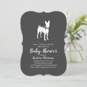Basenji Dog Baby shower Neutral Kaart (Staand voorkant)