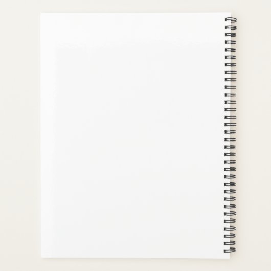 Basenji Dog in zwart-wit met aangepaste tekst Planner (Achterkant)