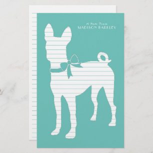 Basenji Dog Puppy Briefpapier