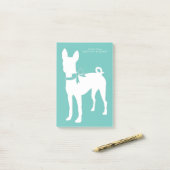 Basenji Dog Puppy Post-it® Notes (Op bureau)