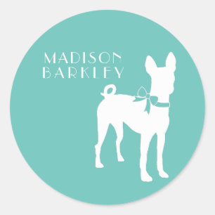 Basenji Dog Puppy Ronde Sticker