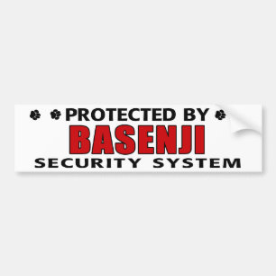 Basenji Dog Security Bumpersticker