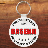 Basenji Dog Security Sleutelhanger (Voorkant)