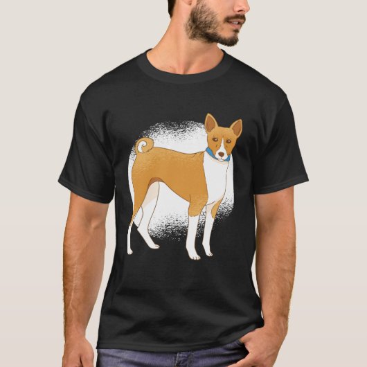 Basenji dog t-shirt (Voorkant)