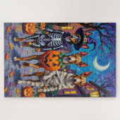 Basenji Dogs Trick-or-Treating Halloween kostuums Legpuzzel (Horizontaal)