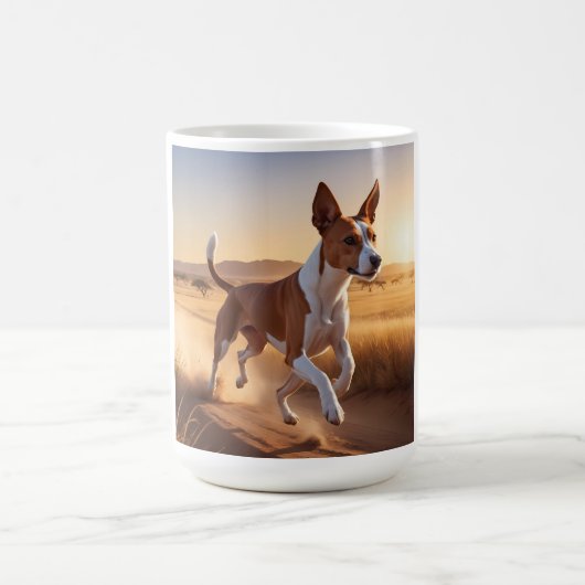 Basenji Elegant Coffee Mok (Center)