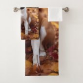 Basenji en automne Feuilles automne Inspiration (En situation)