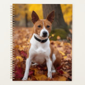 Basenji en automne Feuilles automne Inspiration (Devant)