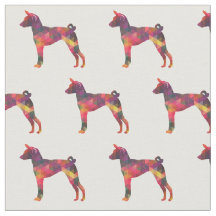 Basenji Geometric Pattern Silhouette Multi