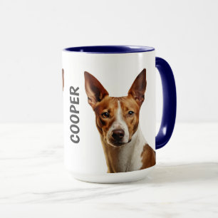 Basenji gepersonaliseerde mok