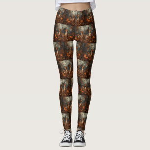 Basenji Halloween Nacht Doggy Delight Leggings