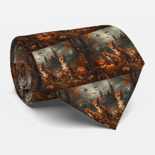 Basenji Halloween Nacht Hond Delight Stropdas