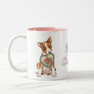 Basenji Heart mama Tweekleurige Koffiemok