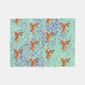 Basenji hond fleece deken (Voorkant (Horizontaal))